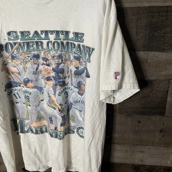 SOLD VTG Seattle Mariners Power Company 1997 Shirt - Picture 2 of 5